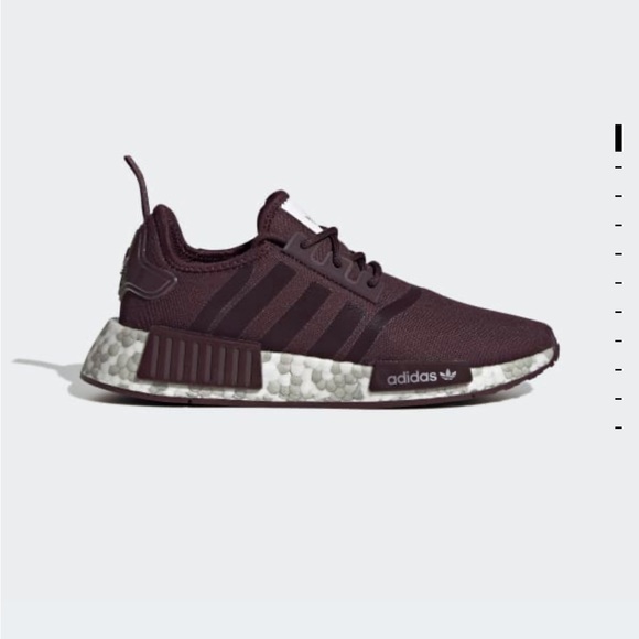 Adidas Nmd_R1 shoes in burgundy, size 9 women’s - Picture 8 of 8